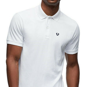 true religion white polo